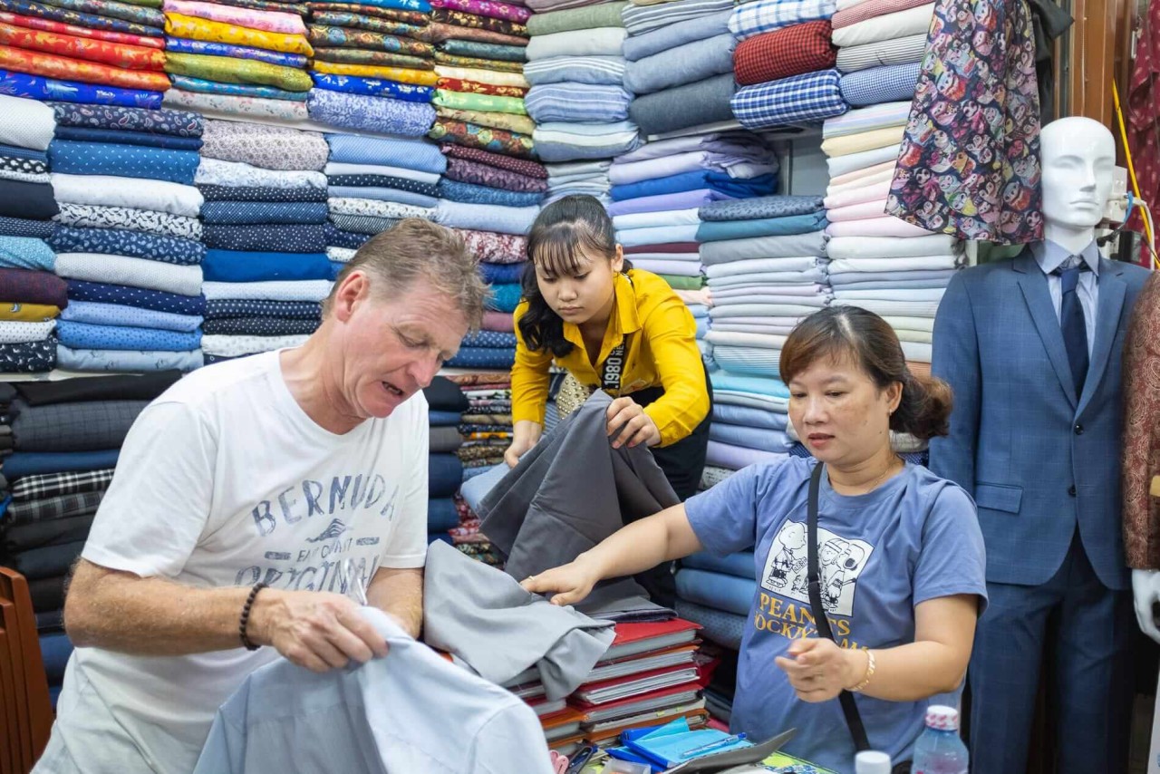 A fabulous range of cloth can be found in Hoi An